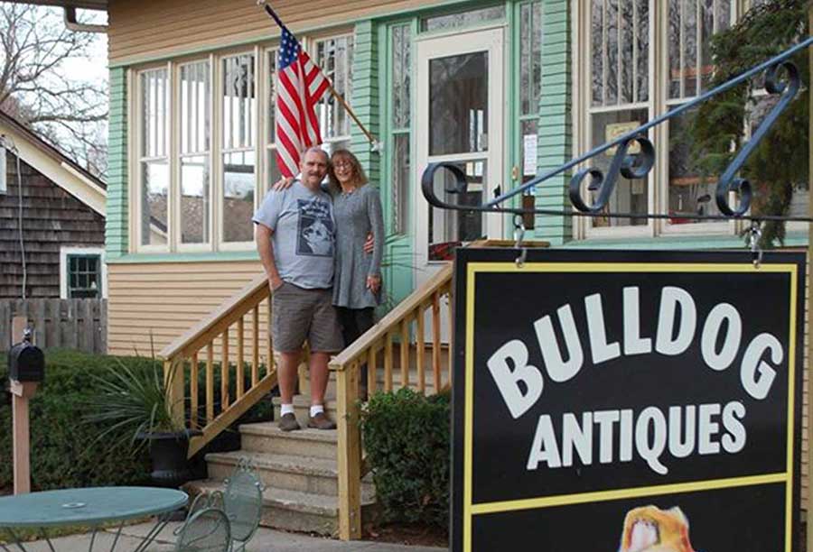 Bulldog Antiques store front